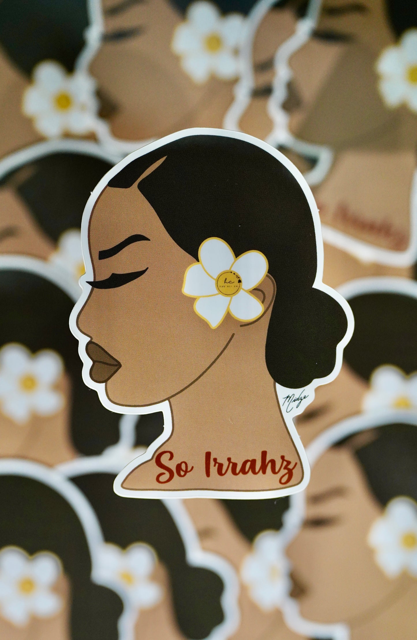 O'hana Signature Series Stickers - Hawaiian Wahine