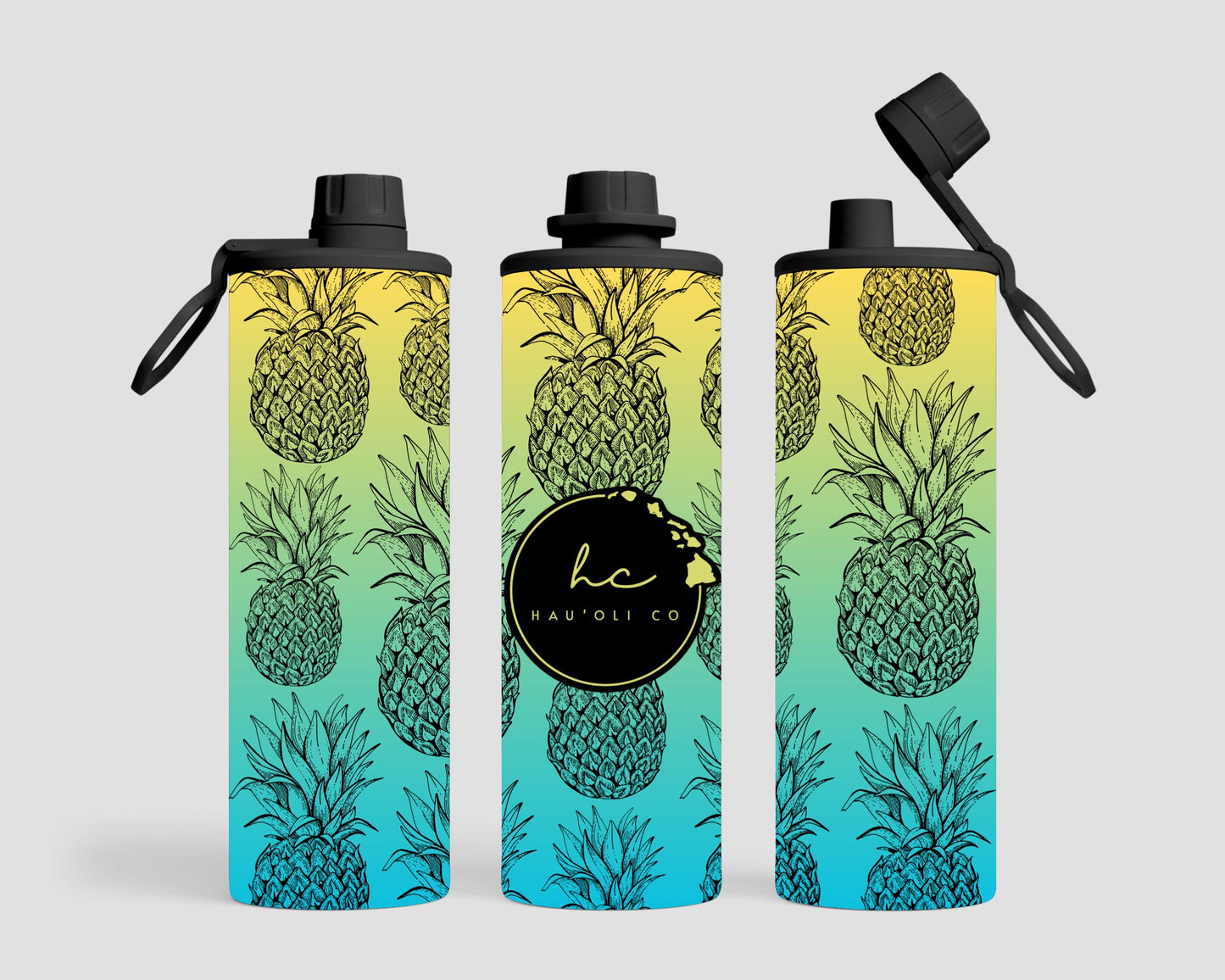 20 oz. Sport Lid - Pineapples
