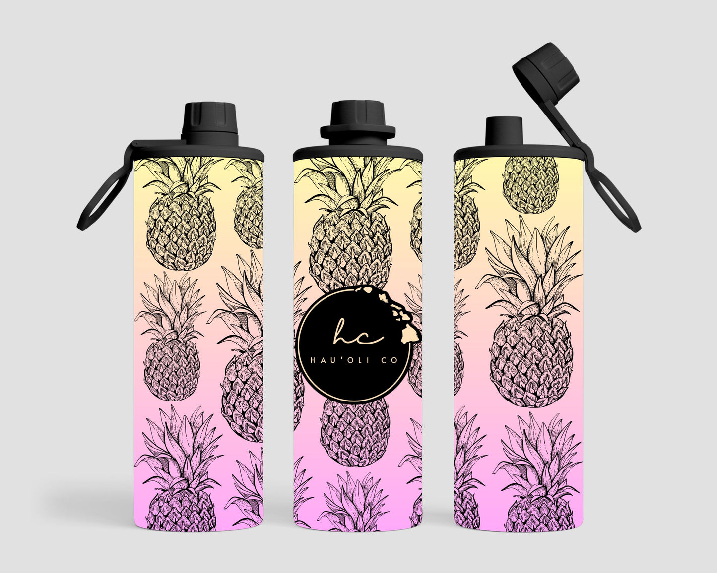 20 oz. Sport Lid - Pineapples