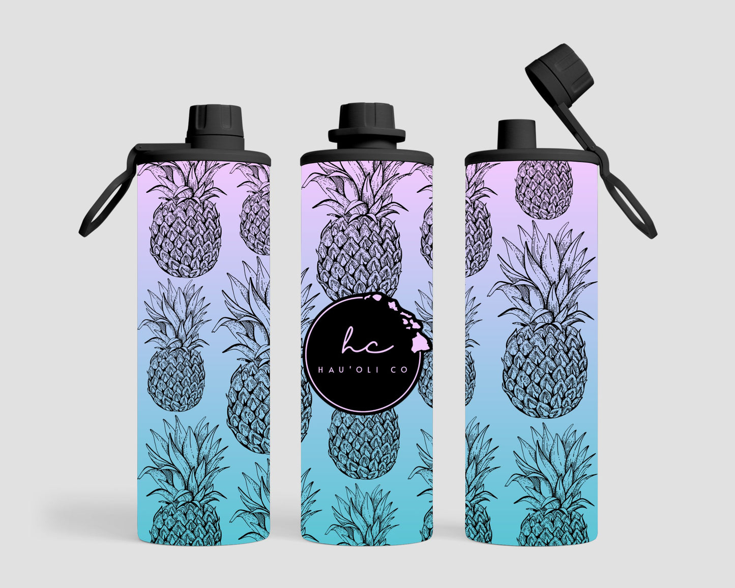 20 oz. Sport Lid - Pineapples