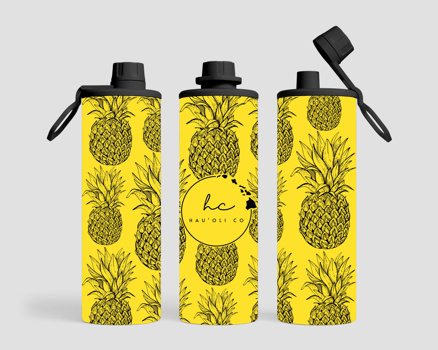 20 oz. Sport Lid - Pineapples
