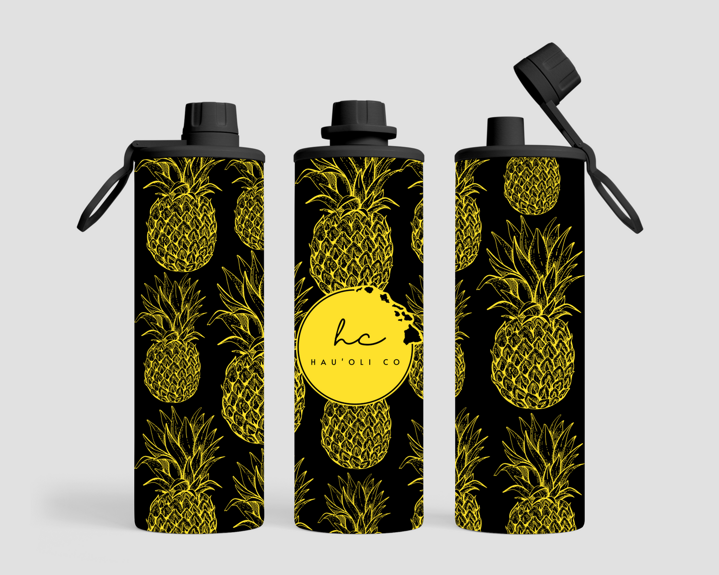 20 oz. Sport Lid - Pineapples
