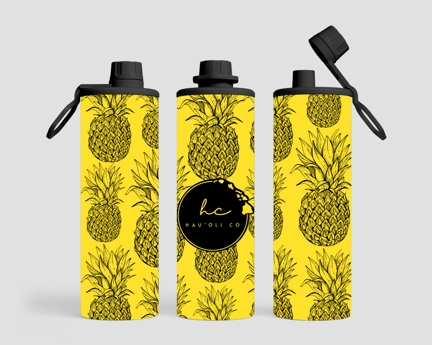 20 oz. Sport Lid - Pineapples