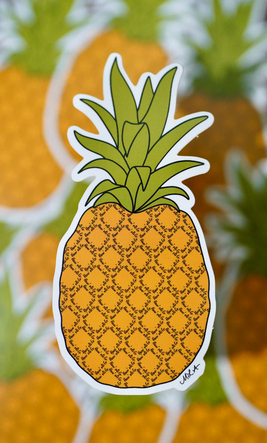 O'hana Signature Series Stickers - Pineapple
