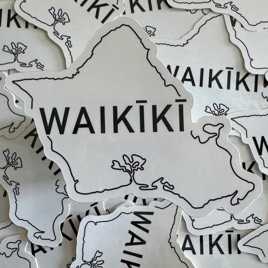 Oahu Town Series Stickers - Waikiki